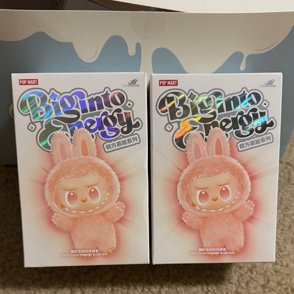 Pop Mart Big Into Energy Pink Bunny Figure